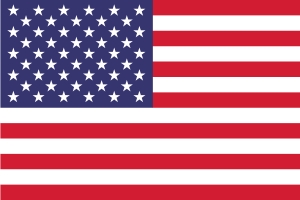 Bandeira dos Estados Unidos EUA - Idioma Inglês